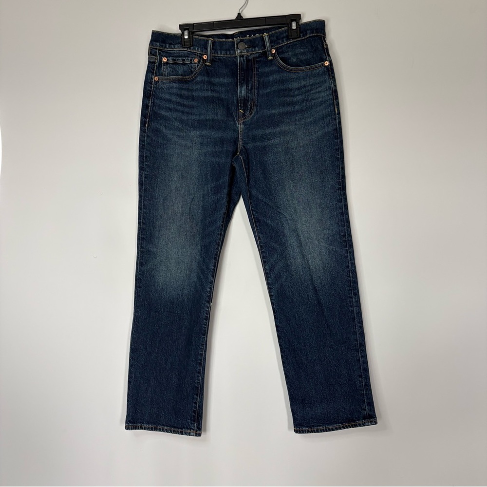 Men’s American Eagle Dark Wash Jeans NWOT Relaxed Straight Fit Size 32x30 Denim